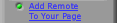 Add Remote to Your Page